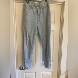 Madewell light wash jeans
